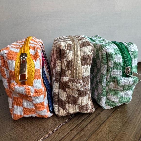 Boutique Western Cowgirl Checkered Makeup Pouch - Picture 2 of 5